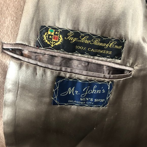 Vintage Loro Piana Italy 100% Cashmere Long Coat Tan - Picture 11 of 12